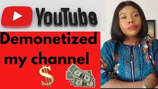 My Channel was demonetized - Google ADSENSE Issues in Nigeria! #nenysplatform #demonetization