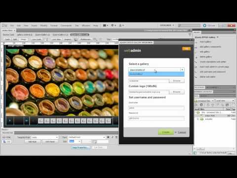jQuery XPOSE Gallery PRO Dreamweaver Extension - WebAdmin Overview