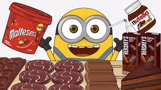 [ASMR] 미니언즈의 초코먹방 스톱모션 (Minions' Chocolate Mukbang Stop Motion)