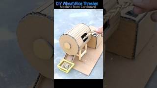 Science project Wheat thresher from cardboard 😲 #diy #schoolproject