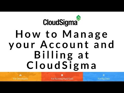 How to Manage Cloud Account Billing at CloudSigma