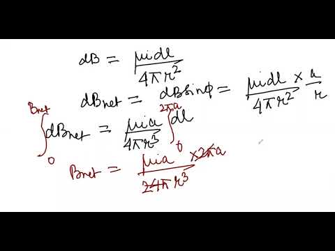 Suprabhat sir's Lecture on magnetic field due to a current carrying circular conductor