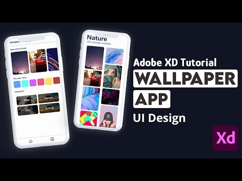 Wallpaper App UI Design XD | Firebase Wallpaper App Android to Adobe XD wallpaper app android studio