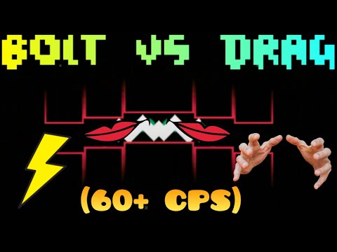 Geometry Dash Challenge War - Boltclicking Vs Dragclicking (60+ CPS)