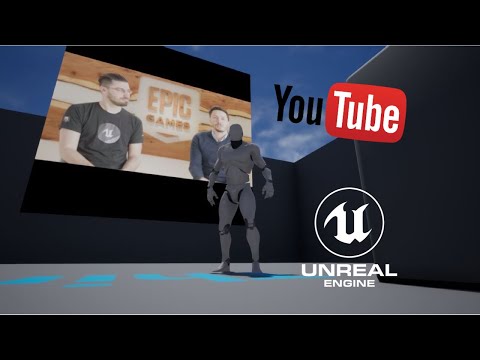 How to show a YouTube video in unreal engine 3d