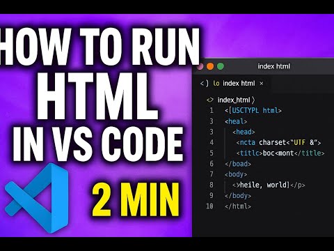 How to Run HTML in VS Code in 2 Minute ⚡ | Beginner Tutorial 2025