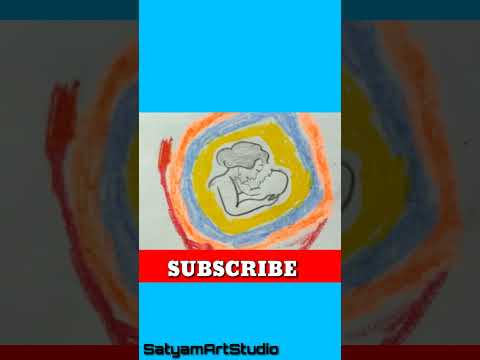 😍Oil PASTEL माँ💕 Drawing for beginners|#shorts #viral