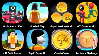 Squid Game 456: Craft Survival, Survival Play, Superhero Play, Squid Game 3D, Cookie Carver