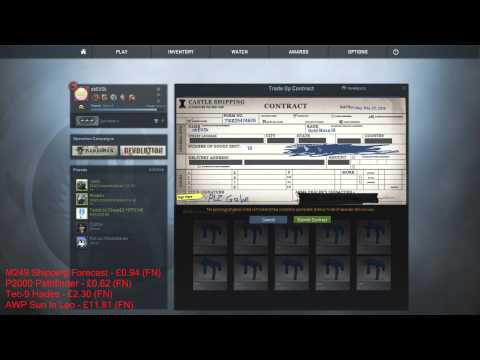 CSGO : Trade up attempt to the AWP Sun In Leo!