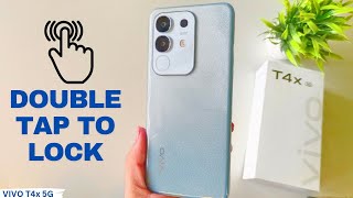 How to Enable Double Tap to Lock in Vivo T4x 5g | Turn on/off screen gesture