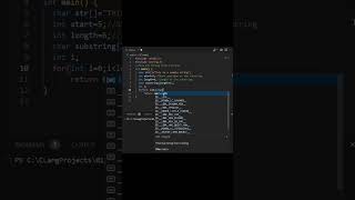 Substring in C Language #coading #codingclub