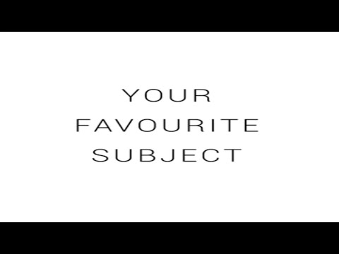 It’s about my favourite subject - ENGLISH!