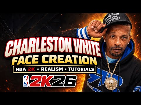 Charleston White Face Creation in NBA 2K26! 😭🔥 Full Tutorial