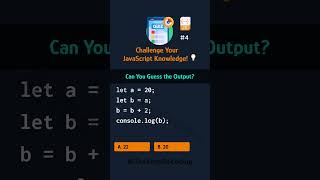 Challenge Your JavaScript Knowledge! 💡Can You Guess the Output?  🖥️💡 #shorts #coding