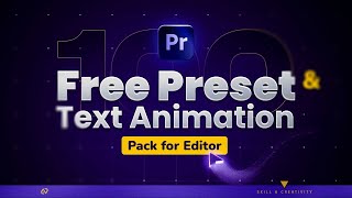 100 FREE Presets + Text Animations Pack for Premiere Pro | Templates + Bonus 🎁