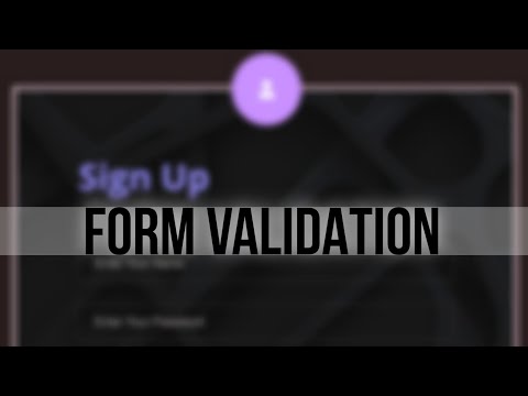 How To Make Form Validation Using Javascript | Html Css Javascript