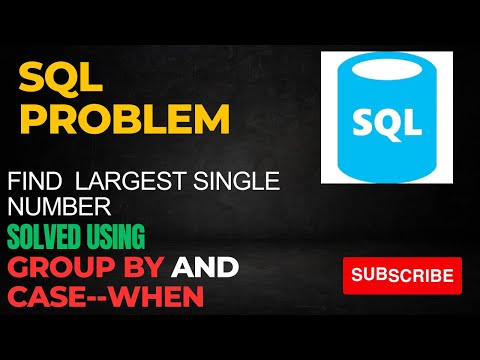 Find largest single number I Leetcode problem #dataanalytics #sqlqueries