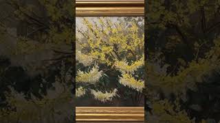 Yellow Forsythia🌻#vintage #vintageartfortv #artforyourwalls #screensaverart #flowers #frametv