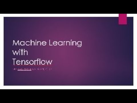 4. Machine Learming with Tensorflow - Prediction with Keras