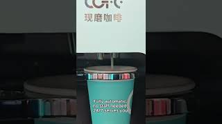 ☕✨ Your coffee, reimagined! Meet the robot barista brewing freshly ground perfection 🤖