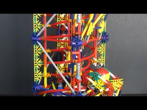 Knex Inverted Helix Lift V2 for Ball Machines