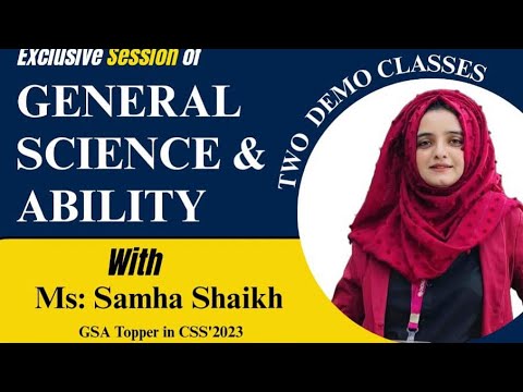 GSA Demo Lecture for CSS | Score 70+ in General Science & Ability #viralvideo
