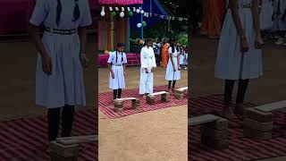 Tiles breaking video Demonstration in school#martialarts #karate