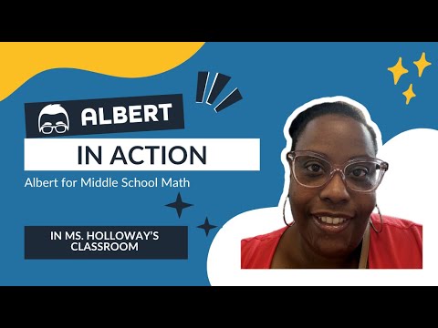 Albert in Action: Albert for Middle School Math