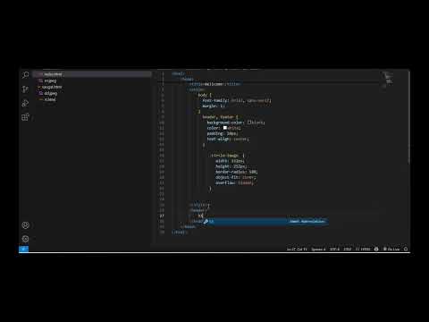 How to add circle image on header