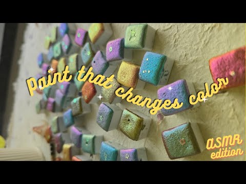 ✨ making of colorshifting watercolors with background music ✨ ASMR