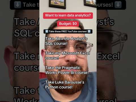 Take these FREE data analyst courses right here on YouTube!