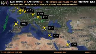 WAR WATCH: Massive US Air Power Buildup – Largest Since Iraq 2003 - Military Flights - EAMS - INTEL