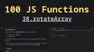 38. rotateArray | Solving 100 JS Functions