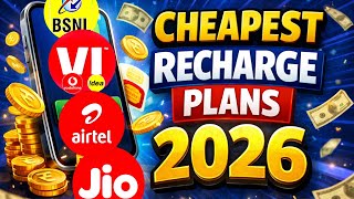 Best Recharge Plans 2026 ✨| Jio vs Airtel vs Vi vs Bsnl 🔥| New ✅| Cheapest | Lowest | Calling | Plan