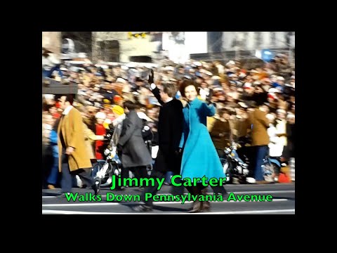 I saw Jimmy Carter's Inaugural Walk Up Pennsylvania Avenue!