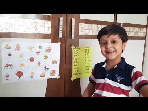 Easy ways to learn new words for kids| Read and circle the Pictures| 3-5 years activity| PRAVIT JAIN