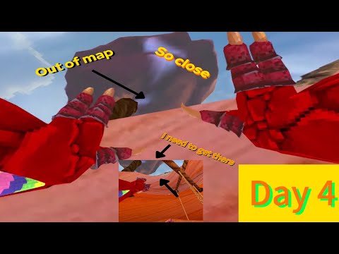 Gorilla tag:Day 4 of trying to rope swing out of the canyons map