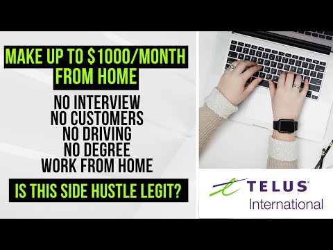 Telus International Work From Home - Best Side Hustles