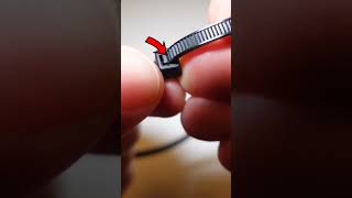 How To Release Zip Tie Without Cutting #hack #lifehacks #ziptie
