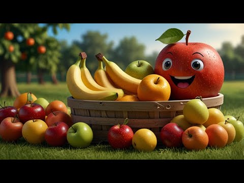 🍎🍌 Counting Fruits 1 to 10 | Fun Number Poem for Kids | Learn & Sing Along 🎶