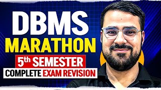Marathon : Data Base Management System for 5th Semester |  AKTU Exam Preparation