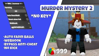 NEW MURDER MYSTERY 2  OP AUTO FARM SCRIPT | NO KEY | NO KICK | BY PASS ANTI-CHWAT | WEBHOOK|