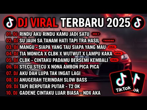 DJ TIKTOK TERBARU 2025 - DJ RINDU AKU RINDU KAMU JADI SATU🎵DJ SU JAUH SA TANAM HATI TAPI TRA HASIL