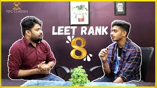 INTERVIEW OF IPU LEET RANK 8 | how to top in LEET EXAM | TDC CLASSES #leet