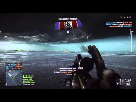 Battlefield 4 long range sniper hold over kill