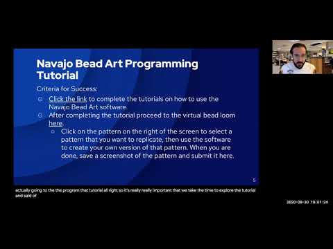 COL10  Day 10   Navajo Bead Art Programming