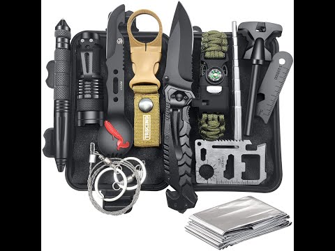 #gifts  Survival Gear and Equipment 12 in 1, Survival Kits, Fishing Hunting
