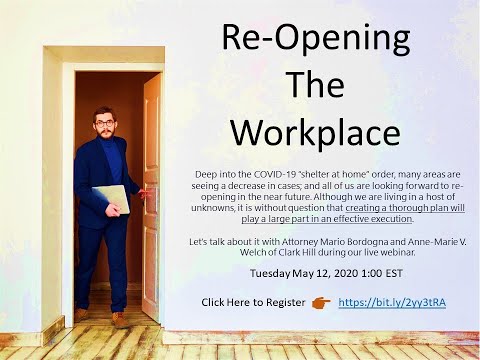 Re-opening the Workplace