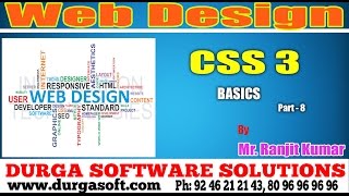 Webdesign tutorial||onlinetraining||CSS3 Basics Part-8 by Ranjitkumar