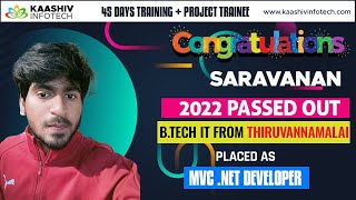 Kaashiv Reviews - MVC .Net Developer - ASP.Net MVC Developer - .Net Developer - ASP.Net Course